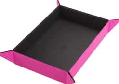 Gamegenic: Magnetic Dice Tray - Rectangular - Black/Pink