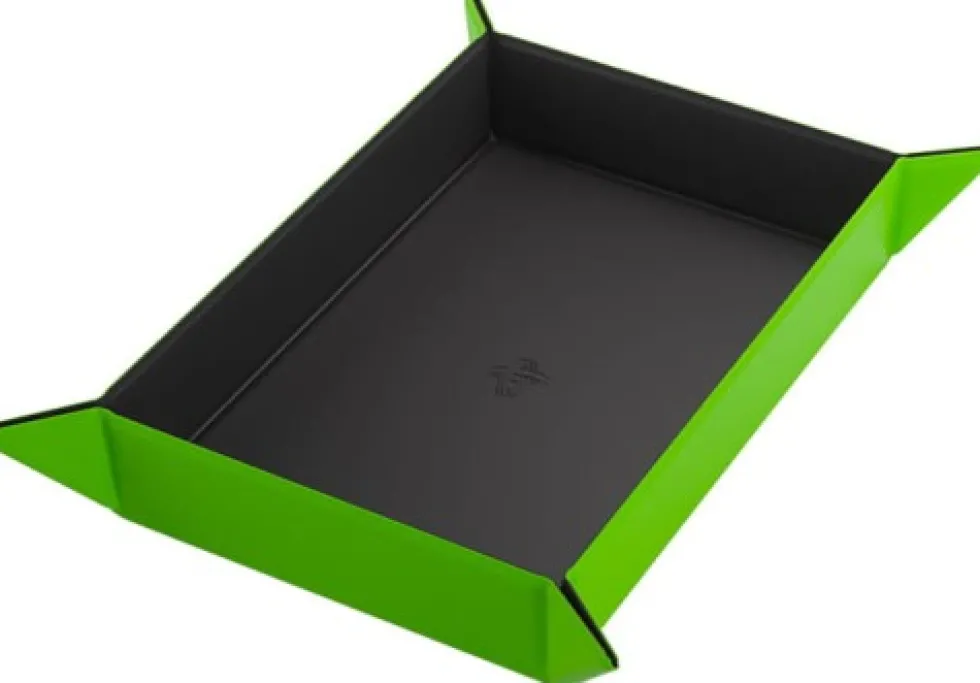 Gamegenic: Magnetic Dice Tray - Rectangular - Black/Green