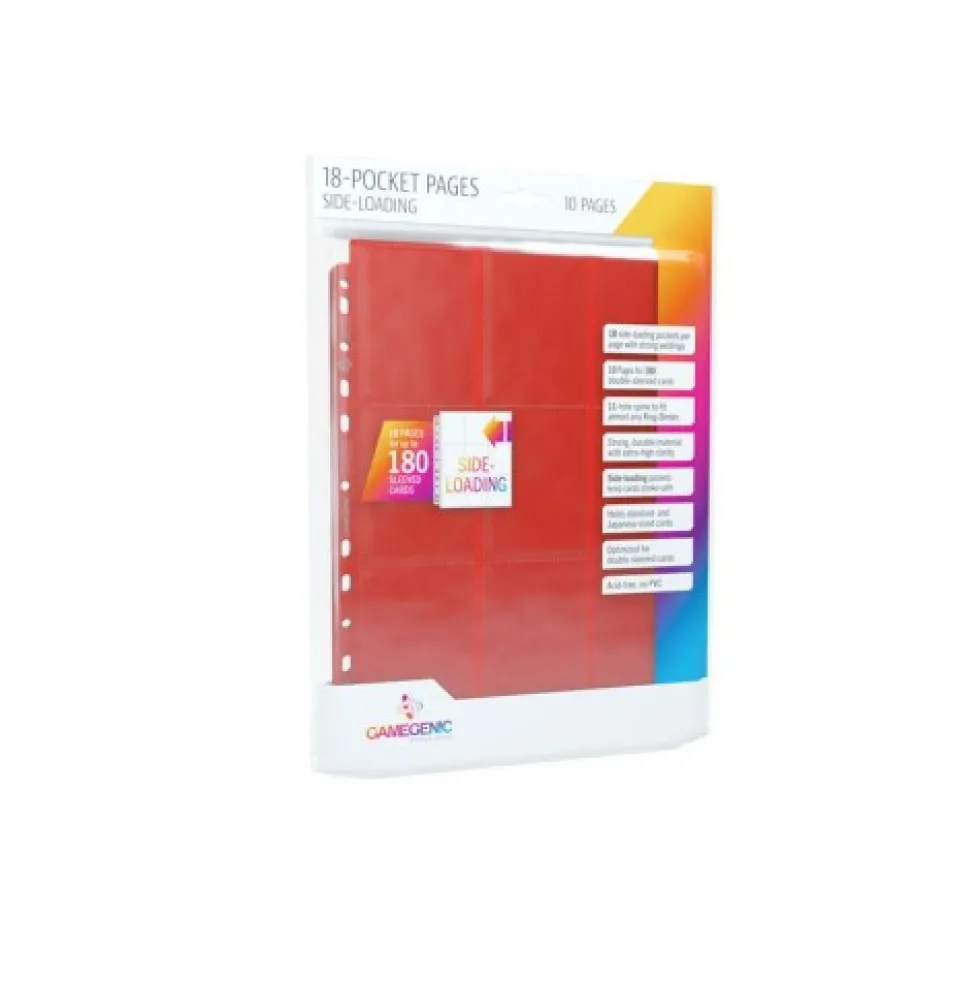 Gamegenic: 18-Pocket Pages Sideloading - czerwone (10 szt)