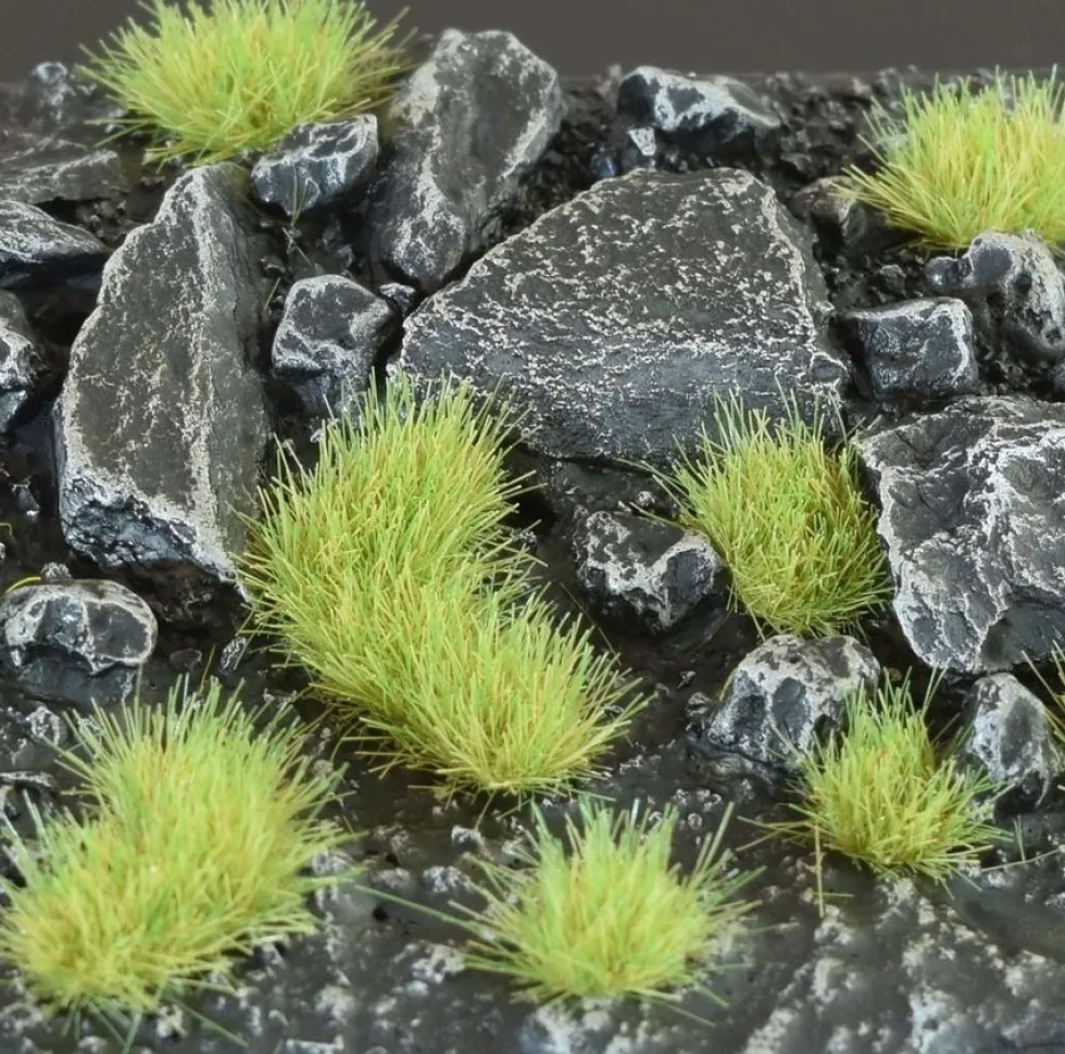 Gamer's Grass: Grass tufts - Light Green Wild (6 mm)