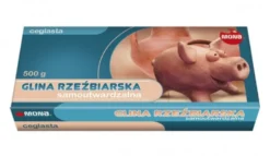 Glina rzeźbiarska: ceglasta samoutwardzalna 500g