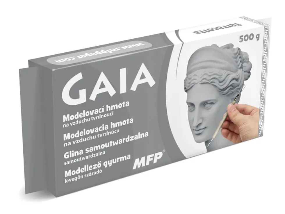 Glina rzeźbiarska: szara samoutwardzalna 500g