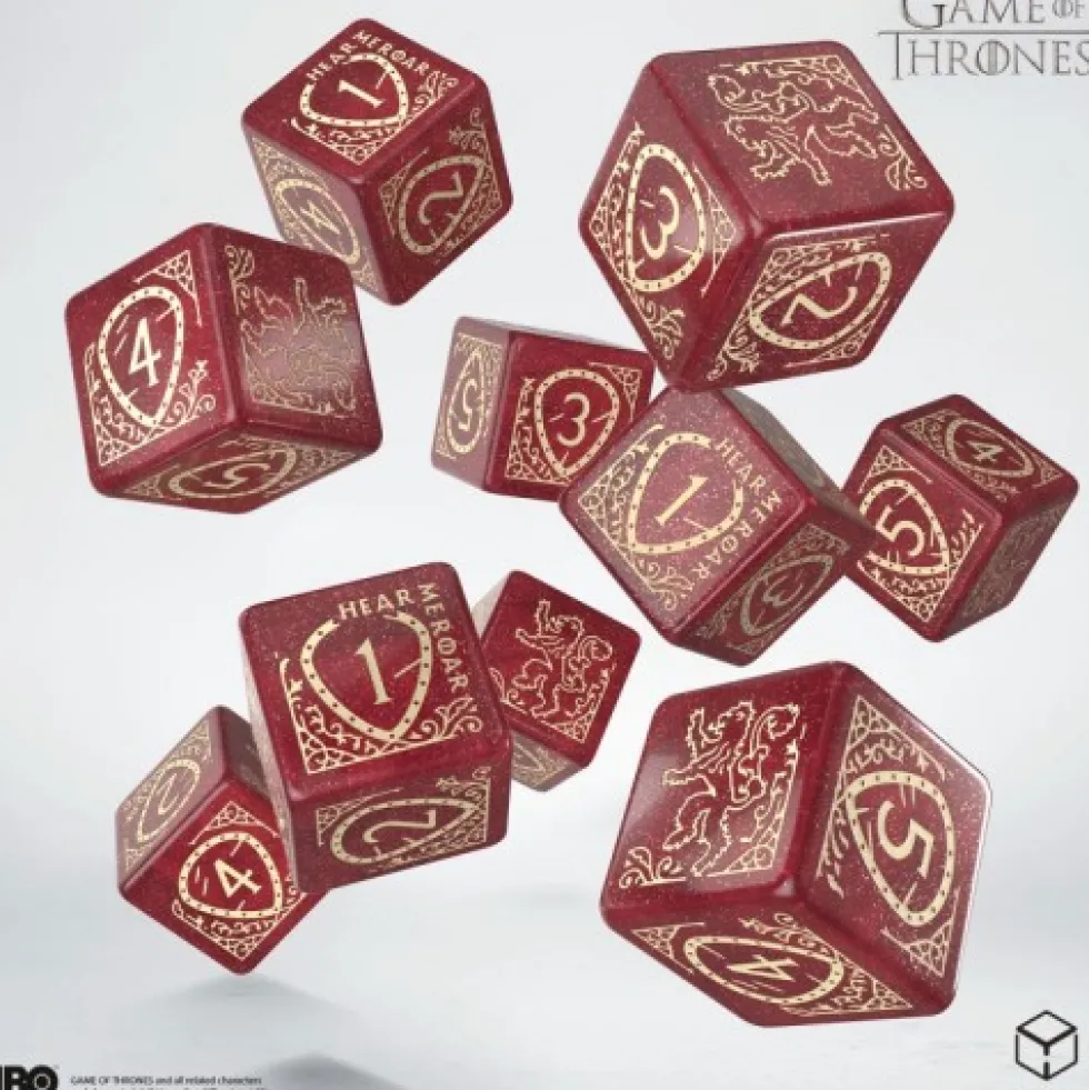 Gra o Tron - Zestaw Kości 10xK6 - Lannister
