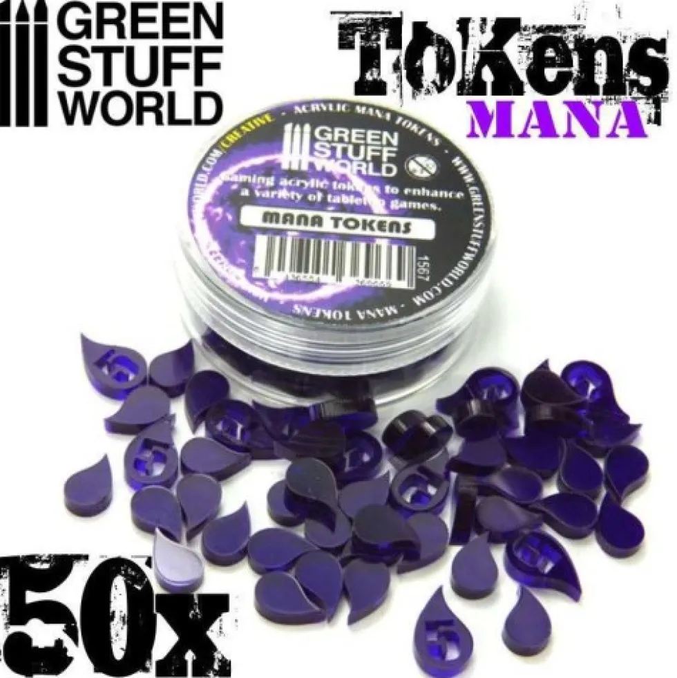 Green Stuff World: Akrylowe znaczniki Many, krople (50 sztuk)