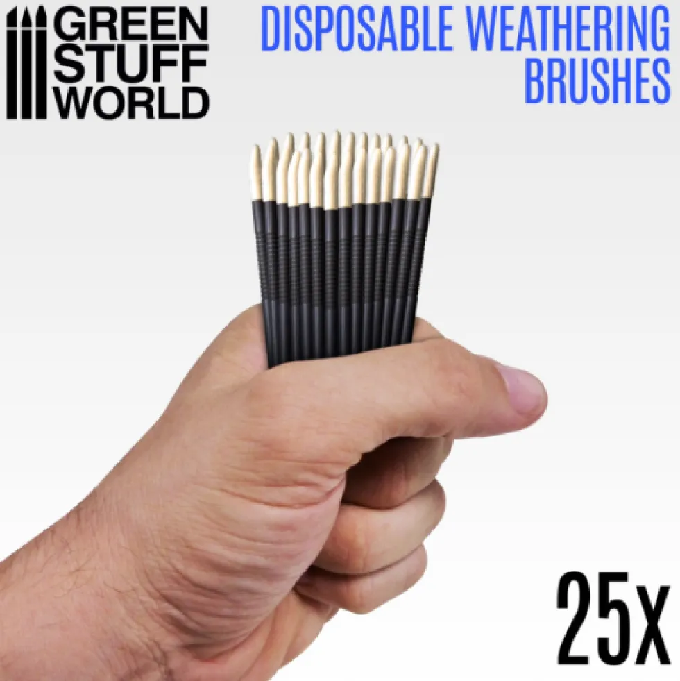 Green Stuff World: Jednorazowe szczoteczki do weathering