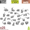 Green Stuff World: Małe szczury (25 elementów)