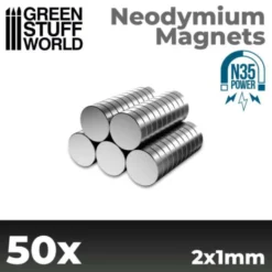 Green Stuff World: Magnesy Neodymowe 15x1,5mm - 10 szt. (N52)