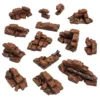 Green Stuff World: Modern & Sci-fi - Ruiny ceglanego muru (14 elementów)