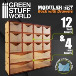 Green Stuff World: Modułowy stojak na farby 17ml - pionowy COMPACT