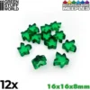 Green Stuff World: pionki 16x16x8mm - zielone