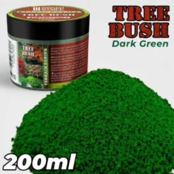 Green Stuff World: Posypka modelarska - krzew drzewny, ciemna zieleń - 200 ml