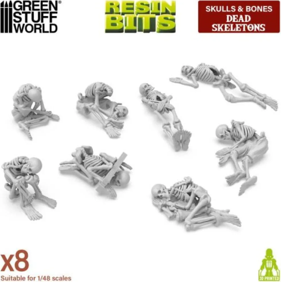 Green Stuff World: Skulls & Bones - Martwe szkielety (8 elementów)
