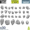 Green Stuff World: Skulls & Bones - Czaszki kosmitów zestaw (30 elementów)