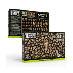 Green Stuff World: Skulls & Bones - Battlefield Creature Skulls (300+ elementów)