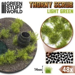 Green Stuff World: Thorny Scrubs - Light Green