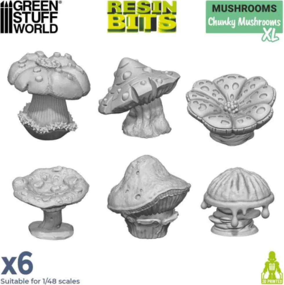 Green Stuff World: Wielkie grzyby (6 elementów)