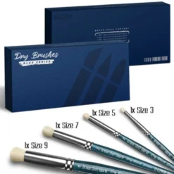 Green Stuff World: Zestaw pędzli Premium Dry Brush - Blue Series