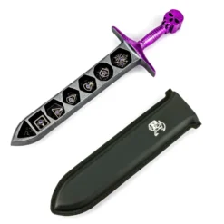 Grim Dagger Dice Case/Holder with sheath cover-Purple