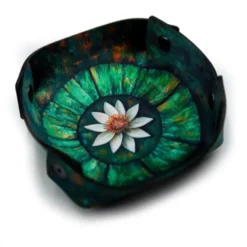 Gumowy zasobnik do gier - Lilia Wodna 15 cm x 15 cm