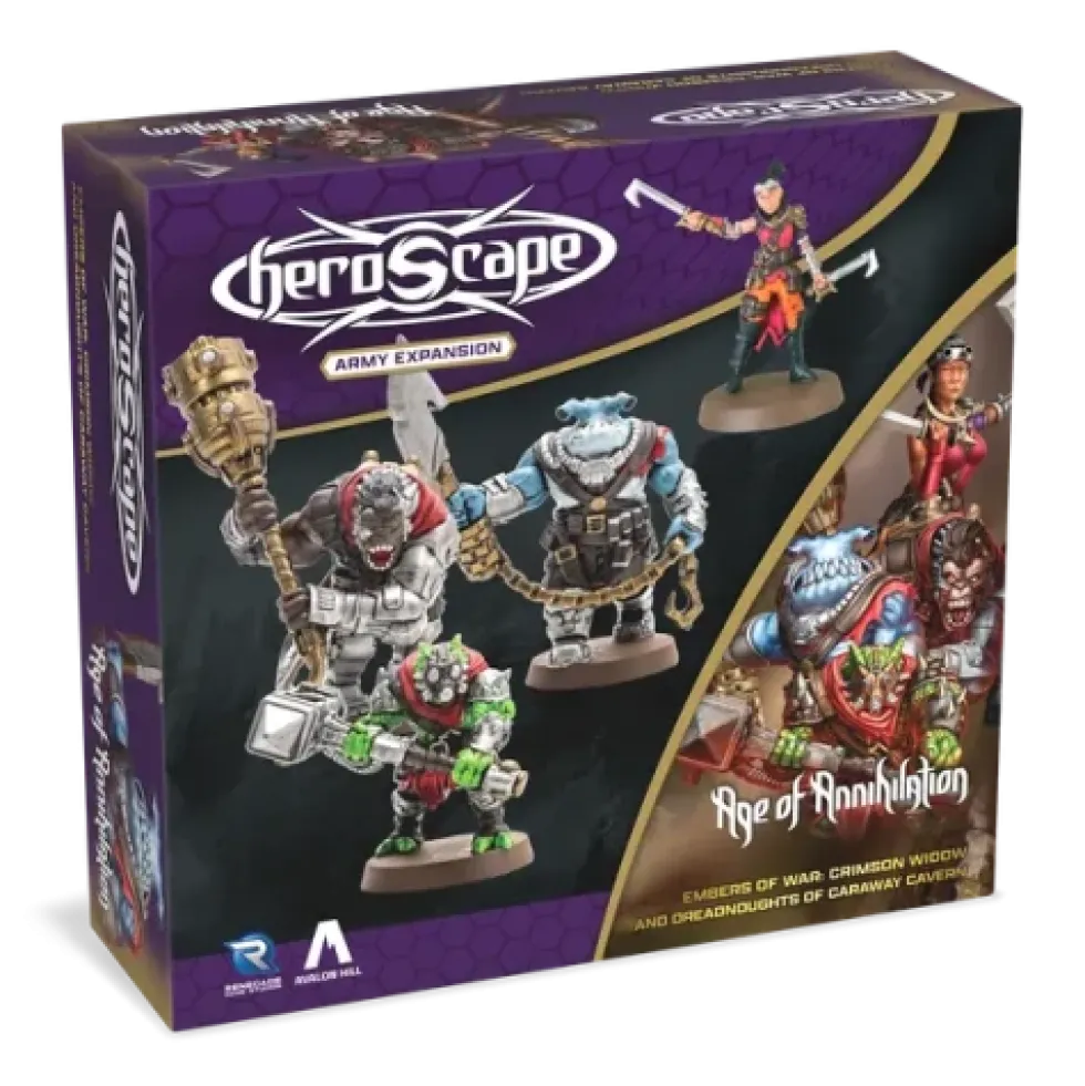 Heroscape: Crimson Widow and Dreadnoughts of Caraway Cavern Army Expansion