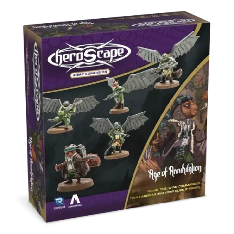 Heroscape: Rising Tide – Wing Commander Tuck Harrigan and Vorid Glide Strikers Army Expansion