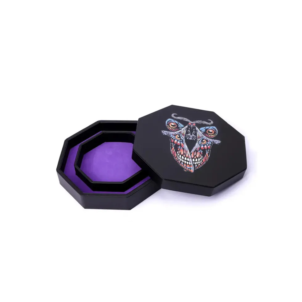 Hero's Hoard Dice Tray And Keeper - Mothman