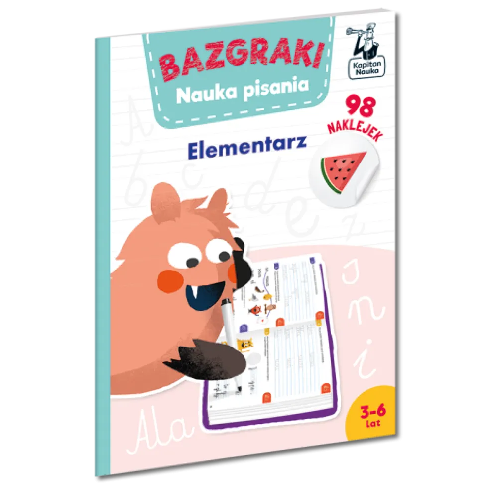 Kapitan Nauka: Bazgraki. Nauka pisania. Elementarz