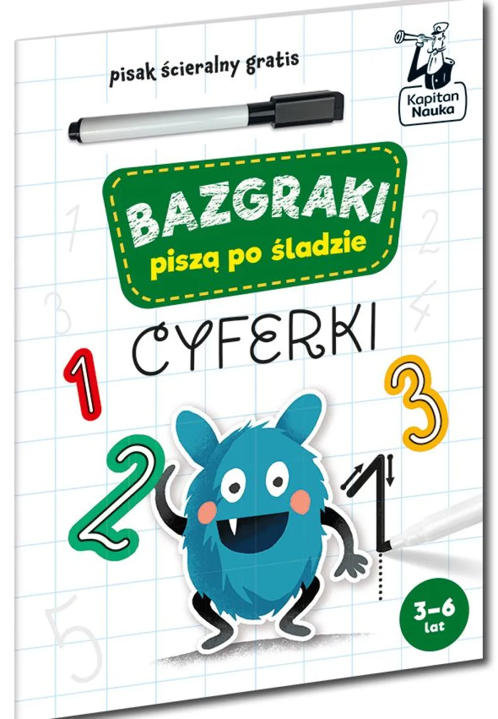 Kapitan Nauka: Bazgraki piszą po śladzie. Cyferki