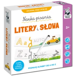 Kapitan Nauka: Nauka pisania. Litery i słowa. Książka + puzzle do pisania