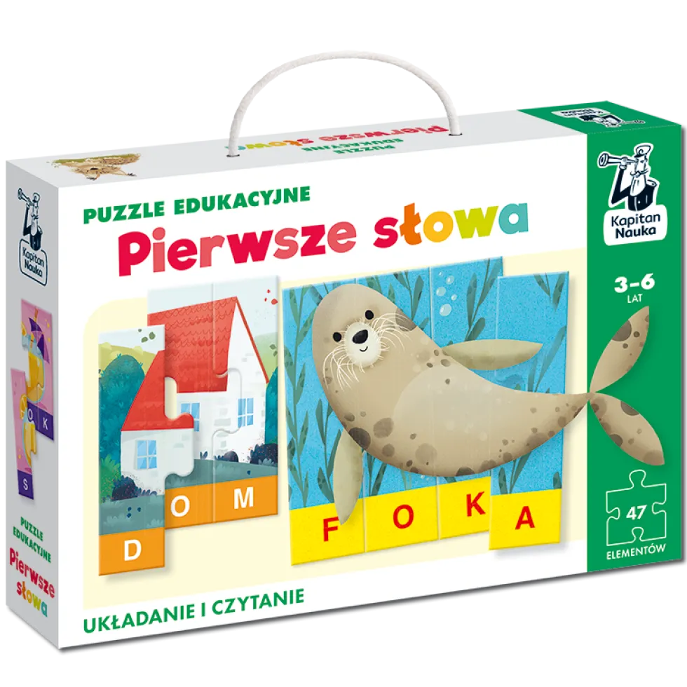 Kapitan Nauka: Puzzle edukacyjne. Pierwsze słowa