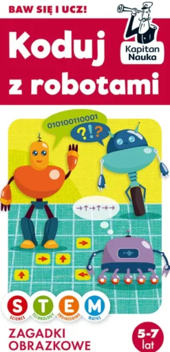 Kapitan Nauka: Zagadki obrazkowe - Koduj z Robotami 5-7