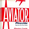 Karty do gry Bicycle: Aviator Pinochle Standard Index - Red