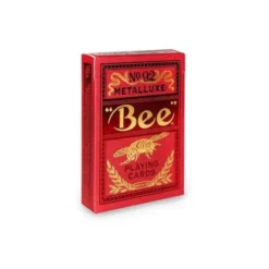 Karty do gry Bicycle: Bee Metalluxe - czerwone