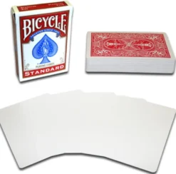 Karty do gry Bicycle: Blank Face - czerwone