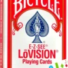 Karty do gry Bicycle: E-Z-SEE LoVision - red
