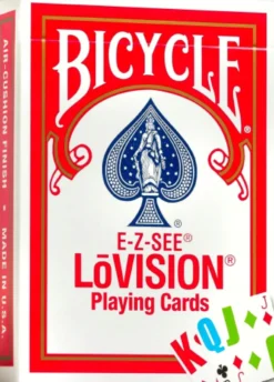 Karty do gry Bicycle: E-Z-SEE LoVision - red