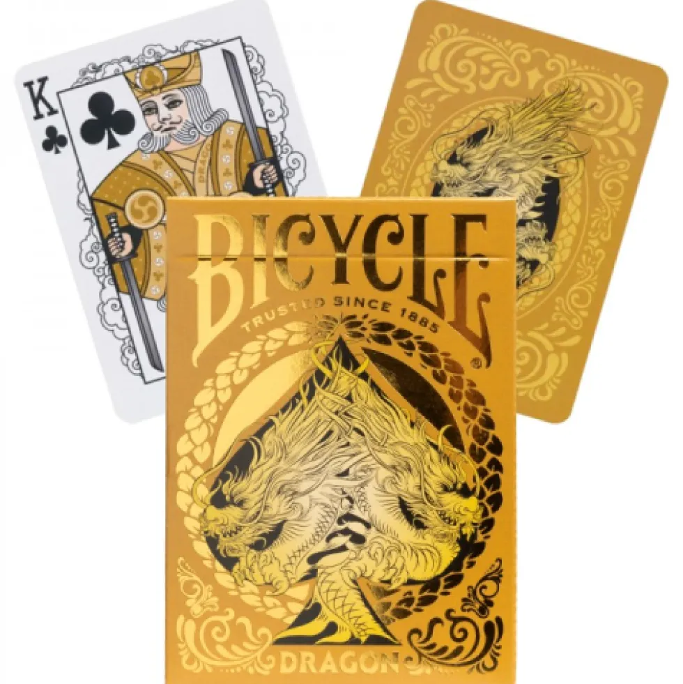 Karty do gry Bicycle: Gold Dragon Back