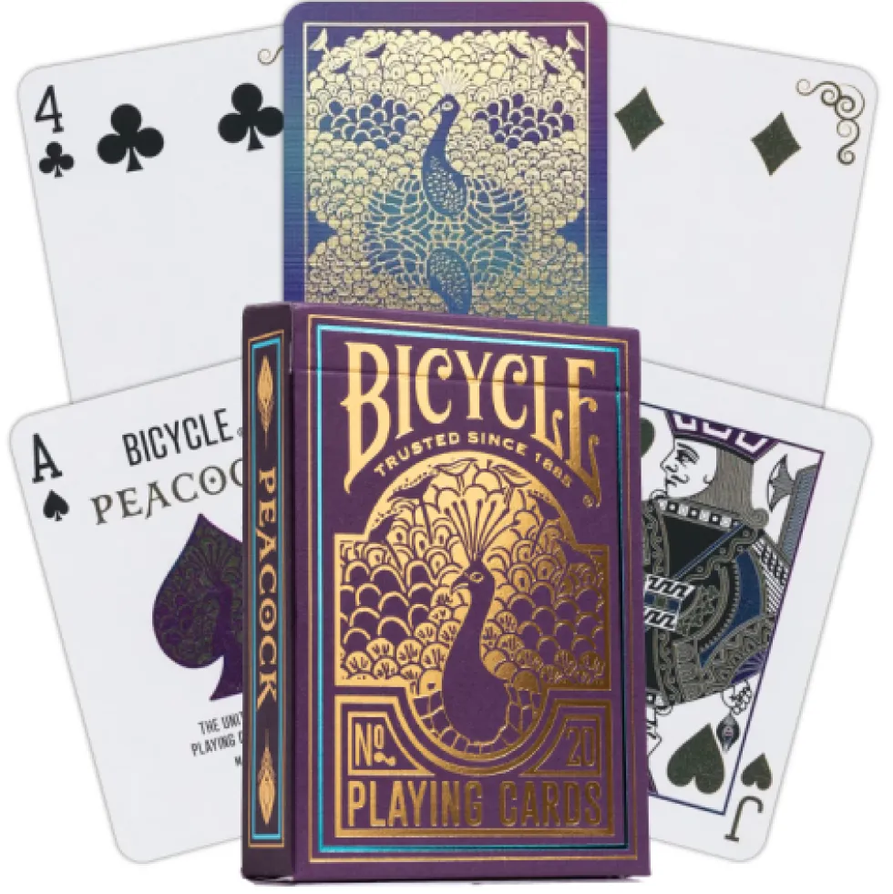 Karty do gry Bicycle: Peacock Purple