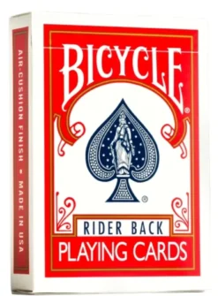 Karty do gry Bicycle Rider Back 808 Black Seal - czerwone
