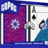 Karty do gry Copag: Neoteric - zestaw plastikowych kart do brydża (czerwony/zielony/niebieski) JUMBO