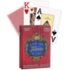 Karty do gry Fournier: 818 Linen Finish Poker - czerwone