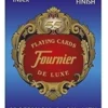 Karty do gry Fournier: 818 Linen Finish Poker - niebieskie