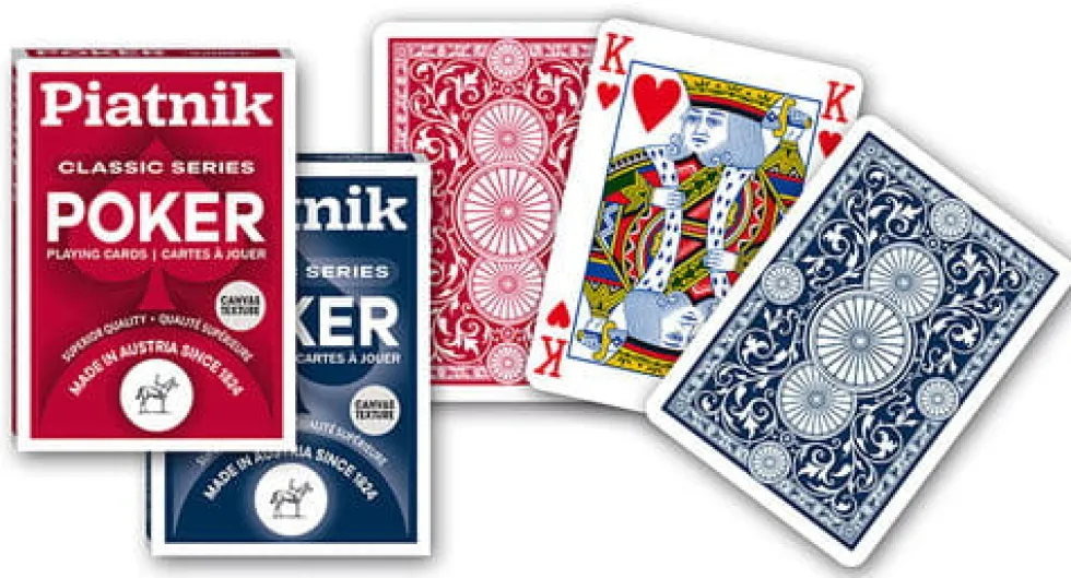 Karty do gry Poker Piatnik Classic Series - czerwone