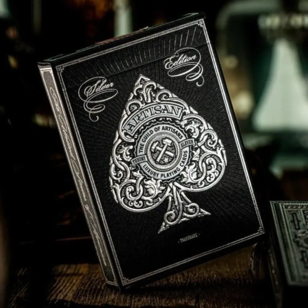 Karty do gry Theory11: Artisan Silver Edition