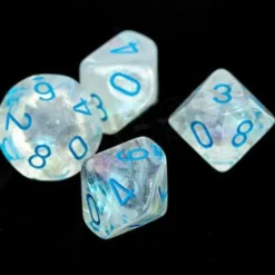 Kości Chessex - kostka k10 Borealis Icicle/light blue - Luminary (świecące w ciemnościach)