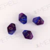 Kości Chessex - kostka k10 Gemini Blue-Purple/gold