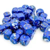 Kości Chessex - kostka k6 12mm Brush Wavebreak/gold