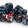 Kości Chessex - kostka k6 16mm Brush Dark Side/blue