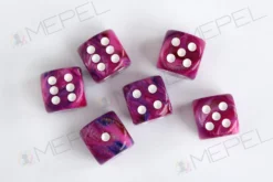 Kości Chessex - kostka k6 16mm Festive Violet/white