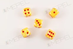 Kości Chessex - kostka k6 16mm Festive Sunburst/red